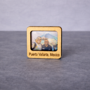 Home personalized mini travel frame puerto vallarta mexico custom engraved wooden photo frame